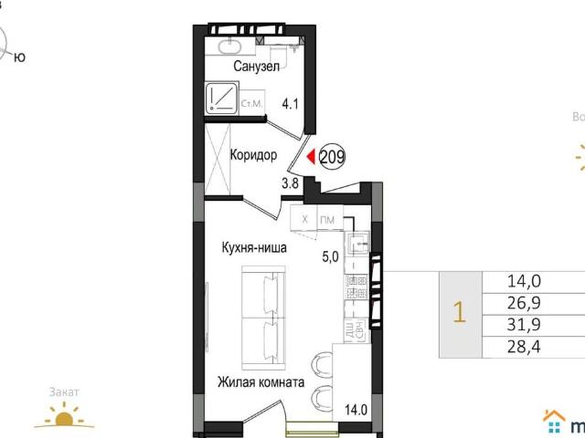 Квартира продажа в Калининград, Калининградская область