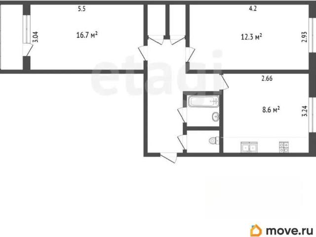 Квартира продажа в Московский округ, Калуга