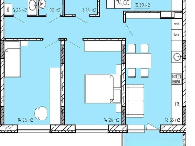 Квартира продажа в Московский округ, Калуга