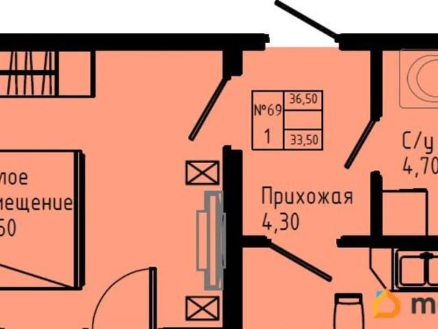 Квартира продажа в Гатчинский Р-н, Ленинградская область