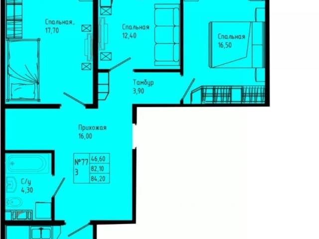 Квартира продажа в Гатчинский Р-н, Ленинградская область