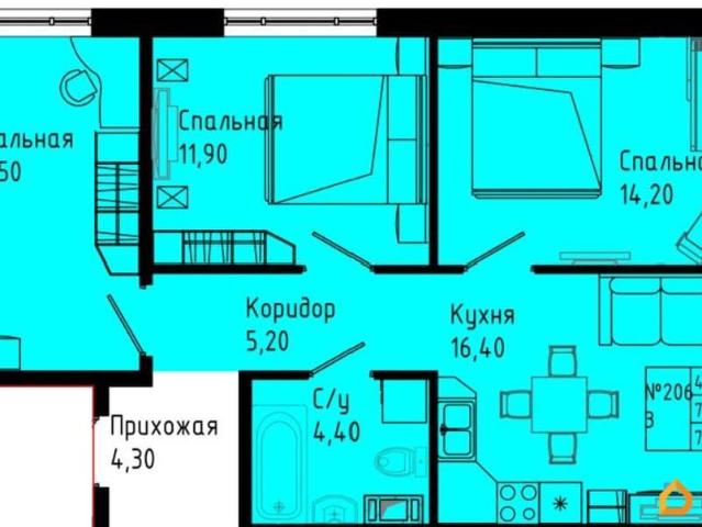 Квартира продажа в Гатчинский Р-н, Ленинградская область
