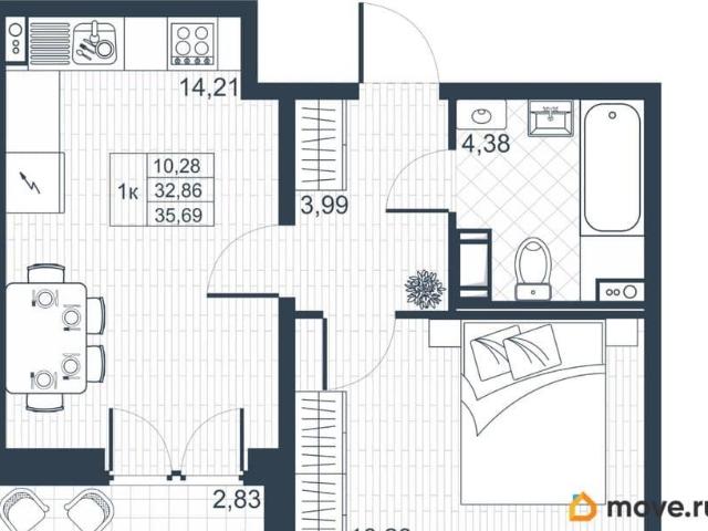 Квартира продажа в Гатчинский Р-н, Ленинградская область