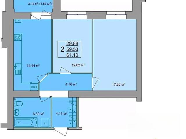 Квартира продажа в Центральный ТО, Кострома