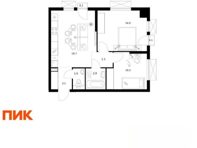 Квартира продажа в Котельники, Кабардино-Балкарская Республика