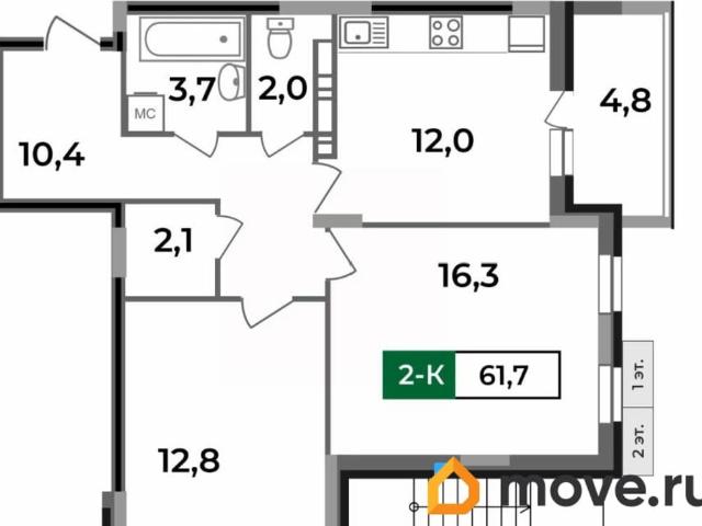 Квартира продажа в Ковров, Владимирская область