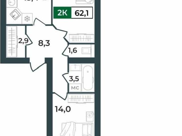 Квартира продажа в Ковров, Владимирская область
