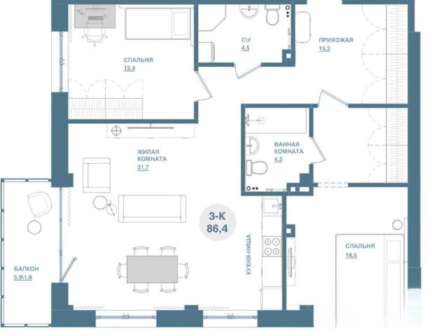 Квартира продажа в Красноярск, Красноярский Край