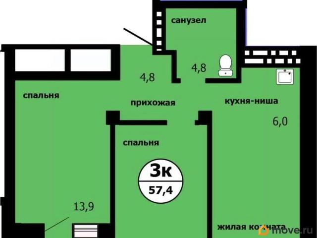 Квартира продажа в Красноярск, Красноярский Край