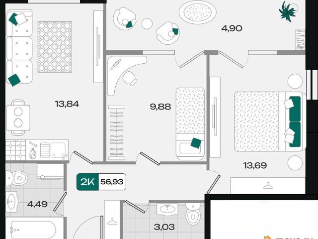 Квартира продажа в Березовый, Краснодарский Край