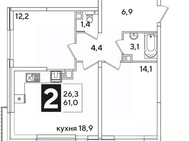 Квартира продажа в Березовый, Краснодарский Край