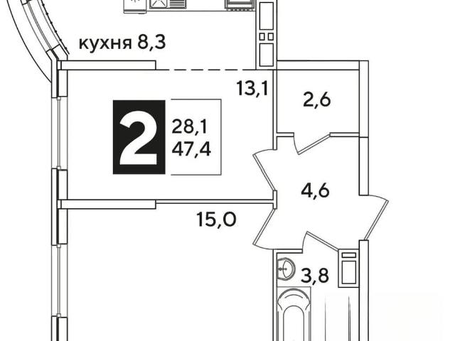Квартира продажа в Жилой комплекс «Самолёт», Краснодар