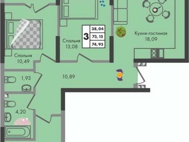 Квартира продажа в Березовый, Краснодарский Край