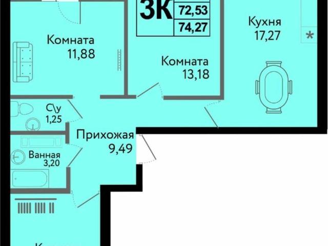 Квартира продажа в Березовый, Краснодарский Край