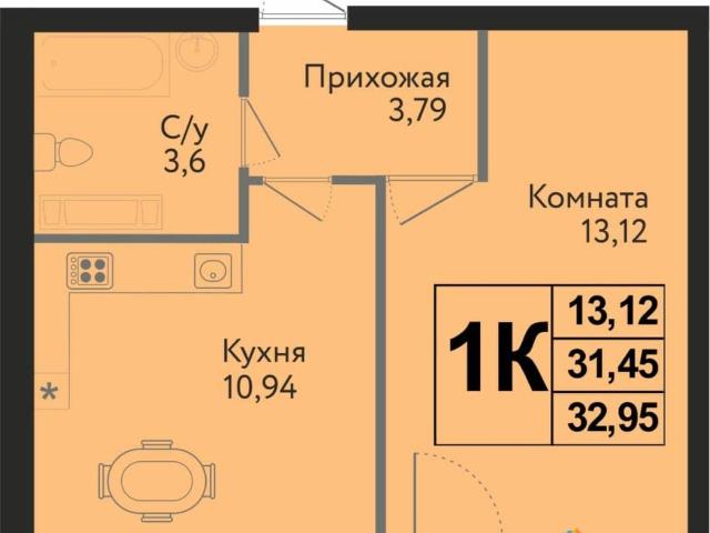 Квартира продажа в Березовый, Краснодарский Край