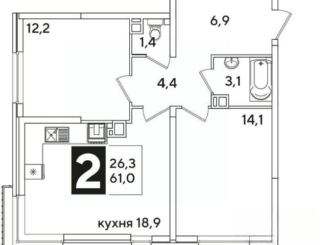 Квартира продажа в Березовый, Краснодарский Край