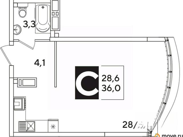 Квартира продажа в Жилой комплекс «Самолёт», Краснодар