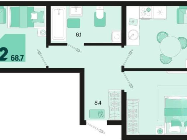 Квартира продажа в Березовый, Краснодарский Край