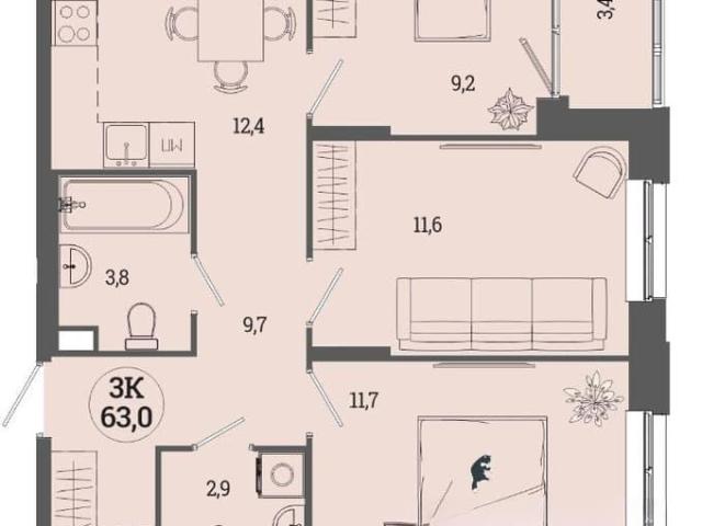 Квартира продажа в Краснокамск, Пермский Край