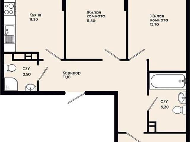 Квартира продажа в микрорайон Южный, Джубга