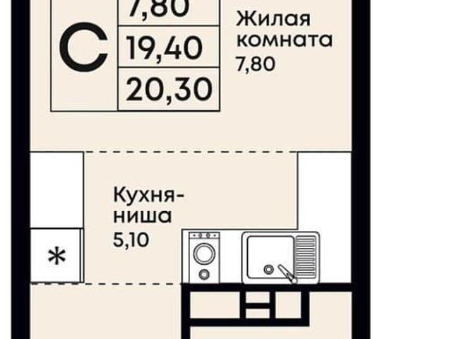 Квартира продажа в микрорайон Южный, Джубга