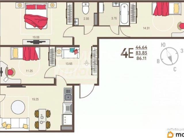 Квартира продажа в Сеймский округ, Курская область