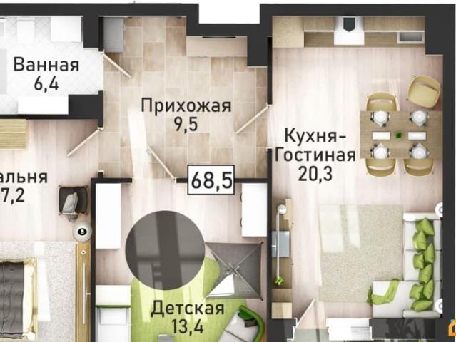 Квартира продажа в Центральный округ, Курская область