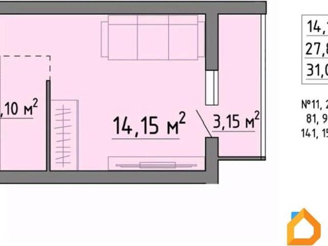 Квартира продажа в Правобережный округ, Липецк