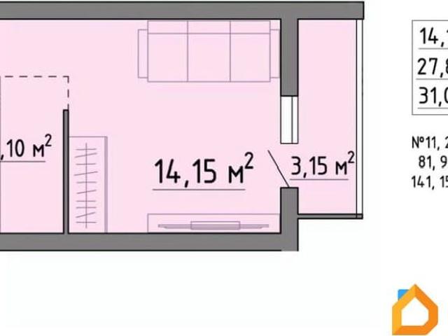 Квартира продажа в Правобережный округ, Липецк