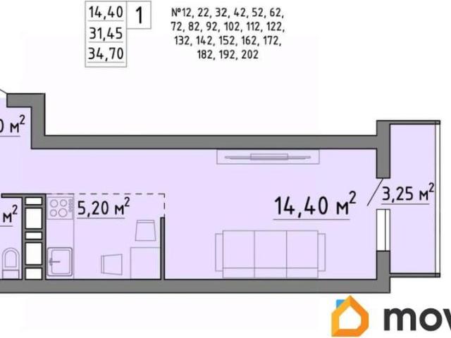 Квартира продажа в Правобережный округ, Липецкая область