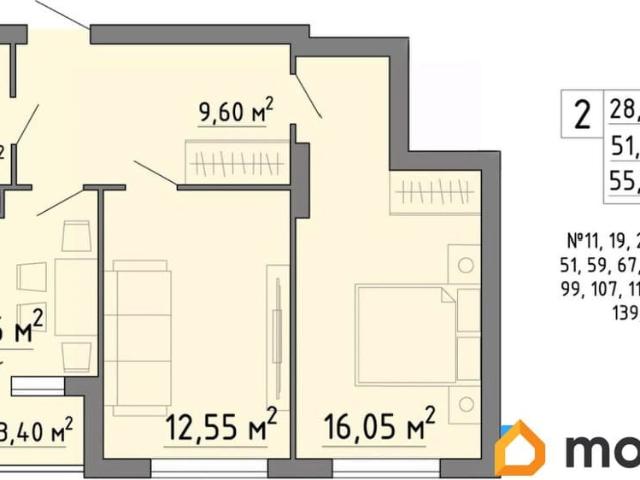 Квартира продажа в Правобережный округ, Липецк