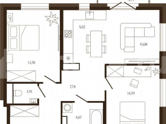 Квартира продажа в Лыткарино, Кабардино-Балкарская Республика