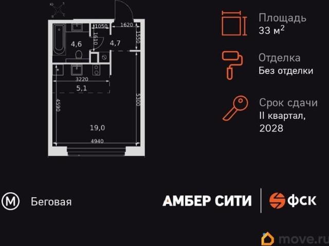 Квартира продажа в Хорошёвский район, Москва