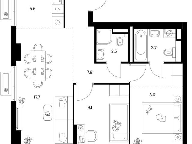Квартира продажа в Котельники, Кабардино-Балкарская Республика
