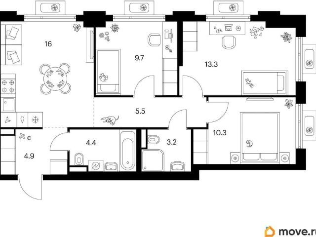 Квартира продажа в Котельники, Кабардино-Балкарская Республика
