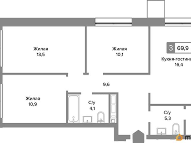Квартира продажа в Красногорск, Кабардино-Балкарская Республика
