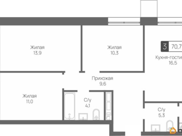 Квартира продажа в Красногорск, Кабардино-Балкарская Республика