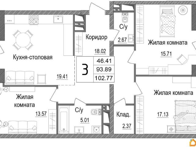 Квартира продажа в Наро-фоминск, Кабардино-Балкарская Республика