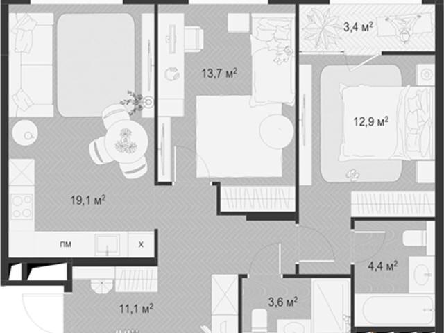 Квартира продажа в Жуковский, Кабардино-Балкарская Республика