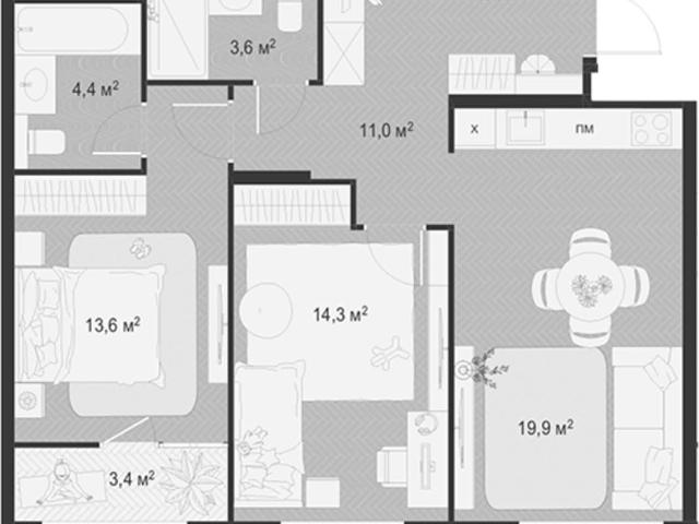 Квартира продажа в Жуковский, Кабардино-Балкарская Республика