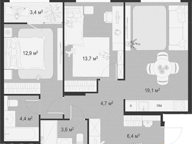 Квартира продажа в Жуковский, Кабардино-Балкарская Республика