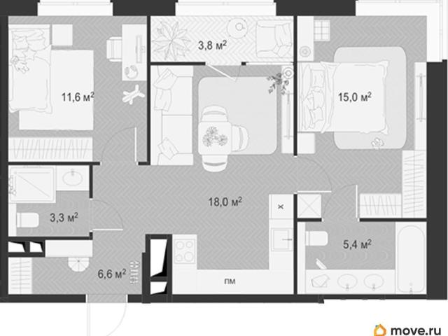 Квартира продажа в Жуковский, Кабардино-Балкарская Республика