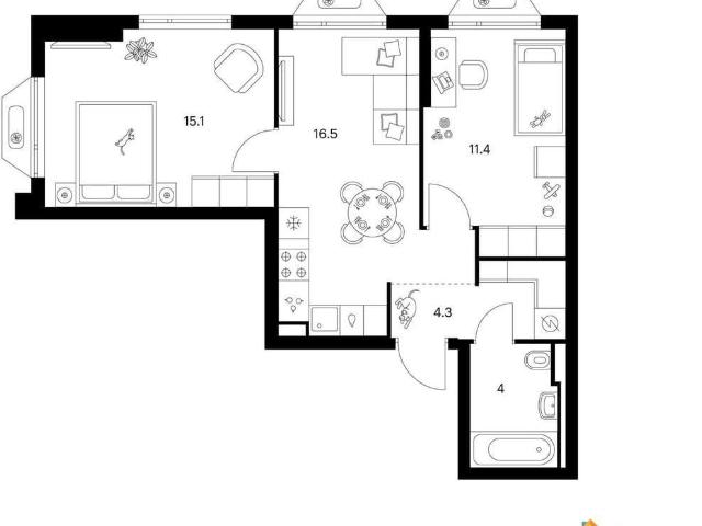 Квартира продажа в 22-й микрорайон, Зеленоград