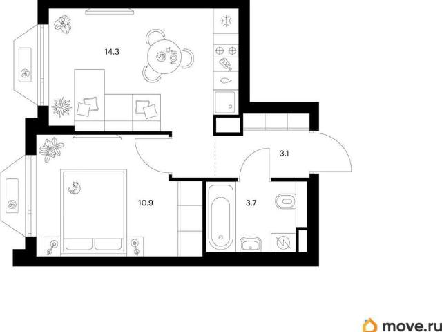 Квартира продажа в 22-й микрорайон, Зеленоград