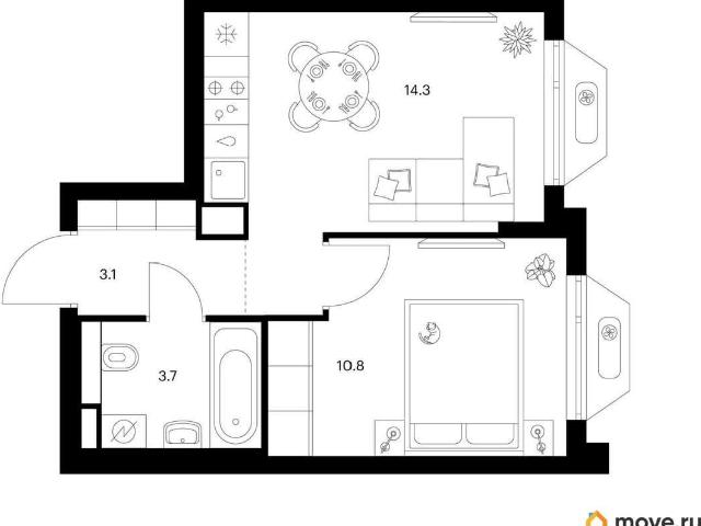 Квартира продажа в 22-й микрорайон, Зеленоград