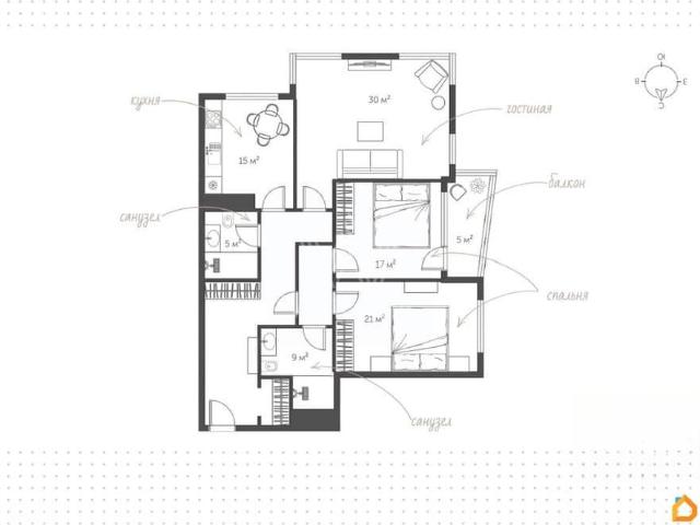 Квартира продажа в район Раменки, Москва