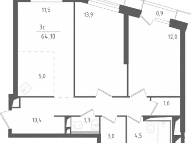 Квартира продажа в Красногорск, Кабардино-Балкарская Республика