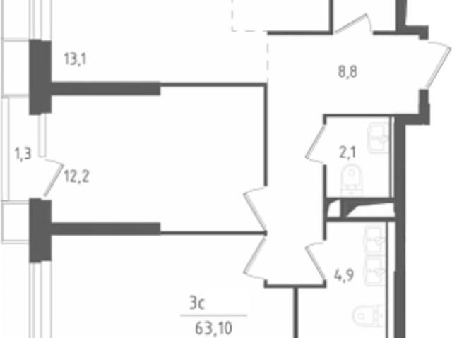 Квартира продажа в Красногорск, Кабардино-Балкарская Республика