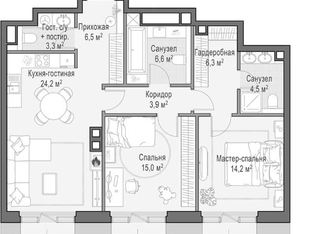 Квартира продажа в Пресненский район, Москва
