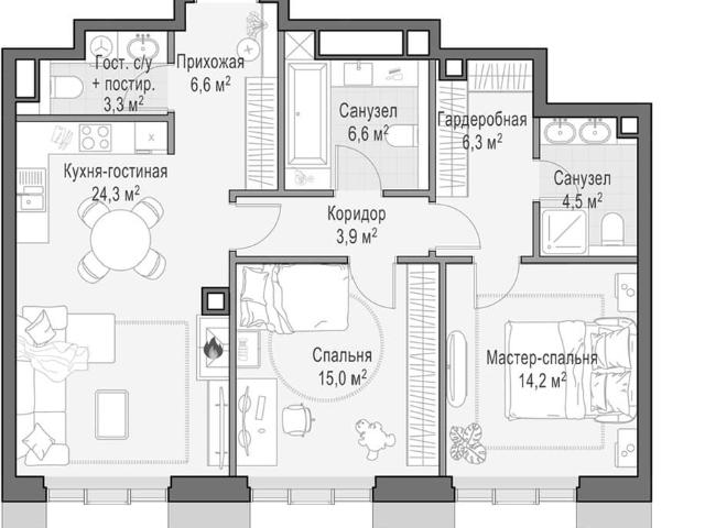 Квартира продажа в Пресненский район, Москва
